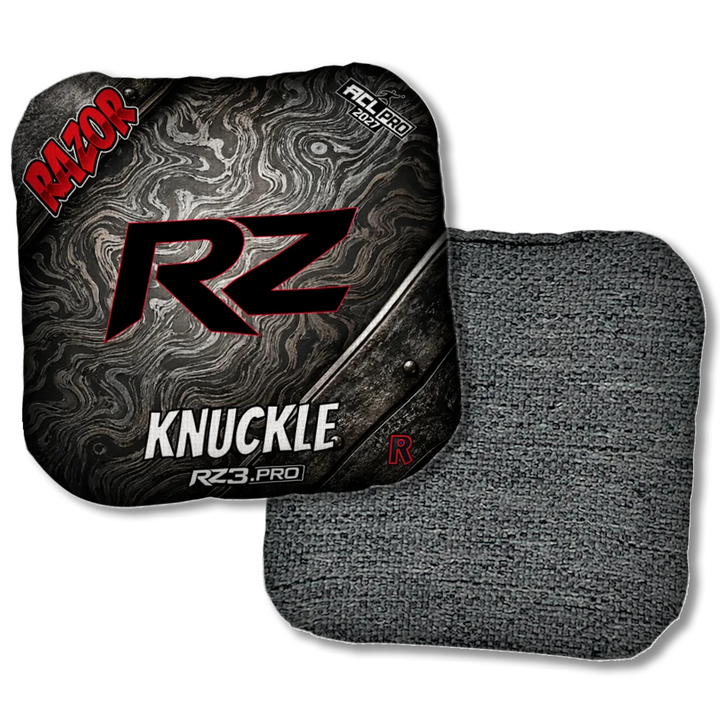 Knuckle PRO Damascus RZ Black Back Product View