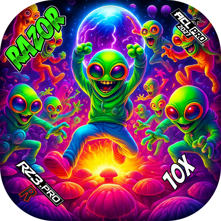 10 X PRO Alien Dance Party ACL PRO Razor Cornhole Bags Cornhole Bags