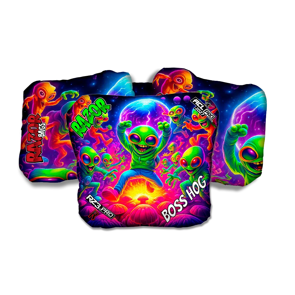 Boss Hog PRO Alien Dance Party ACL PRO Razor Cornhole Bags Cornhole Bags