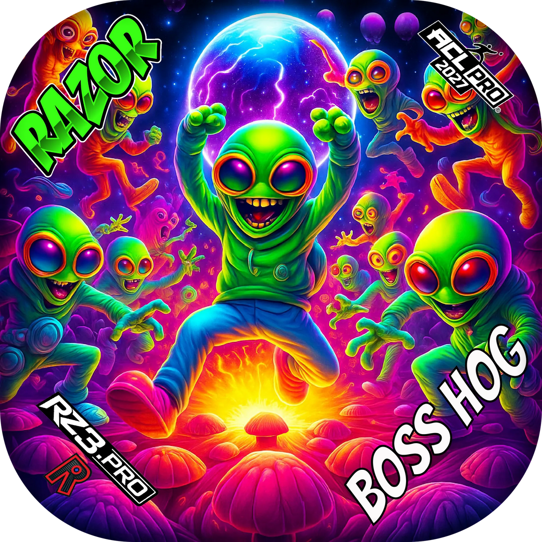 Boss Hog PRO Alien Dance Party ACL PRO Razor Cornhole Bags Cornhole Bags