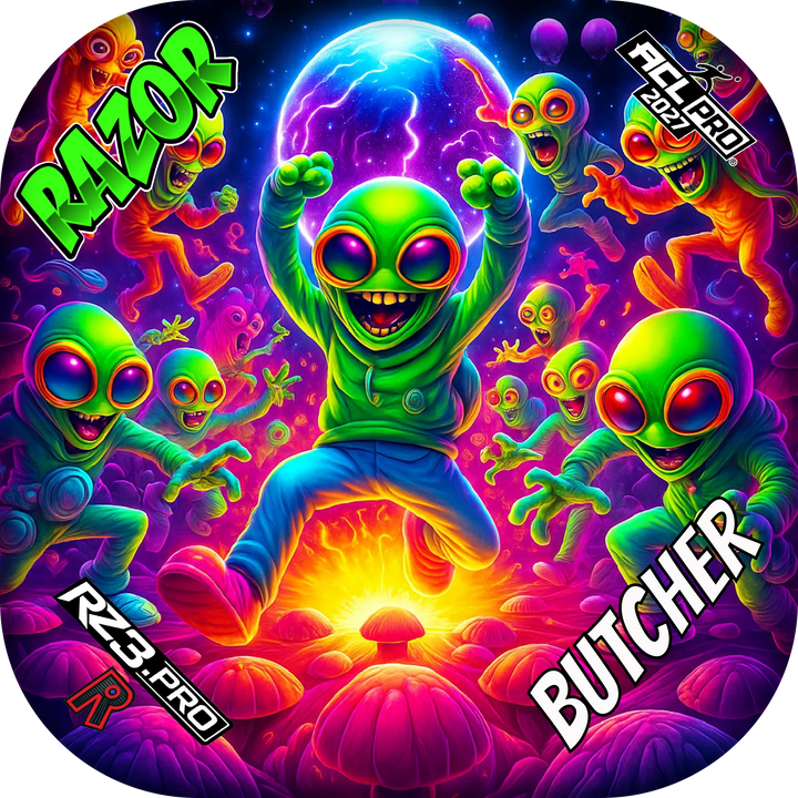 Butcher PRO Alien Dance Party ACL PRO Razor Cornhole Bags Cornhole Bags