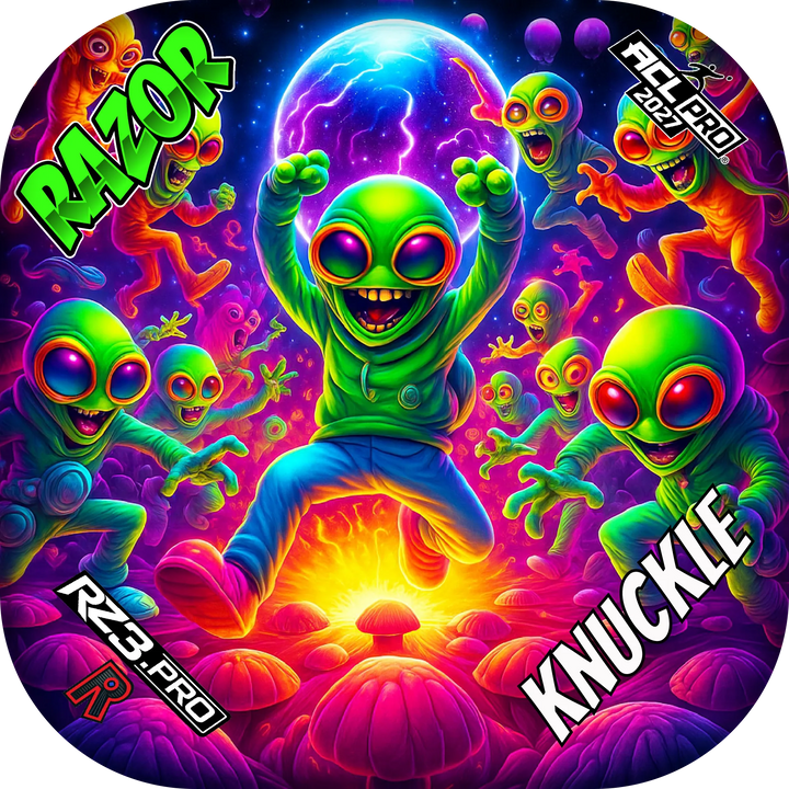 Knuckle PRO Alien Dance Party ACL PRO Razor Cornhole Bags Cornhole Bags