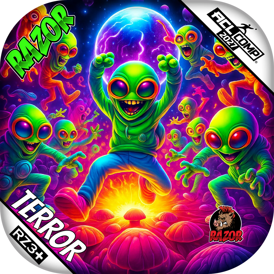 Terror COMP Alien Dance Party Cornhole Bags