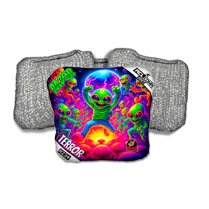 Terror COMP Alien Dance Party Silver Back Cornhole Bags