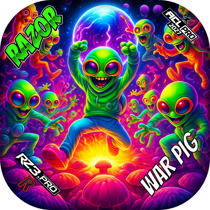 War Pig PRO Alien Dance Party ACL PRO Razor Cornhole Bags Cornhole Bags
