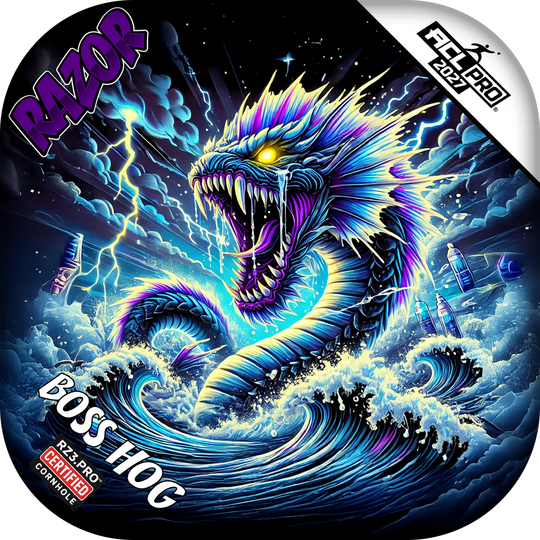 Boss Hog PRO Dark Current Purple Series Cornhole Bags