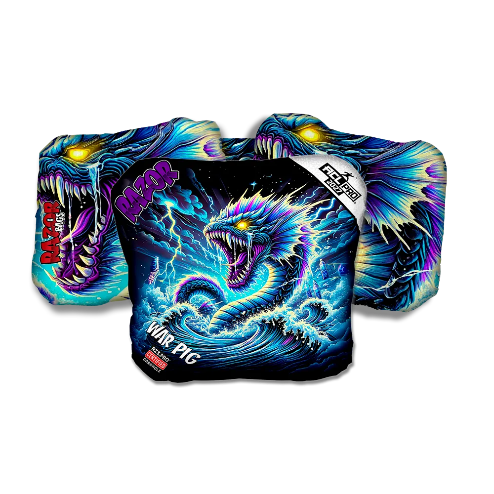 War Pig PRO Dark Current Purple Series Cornhole Bags