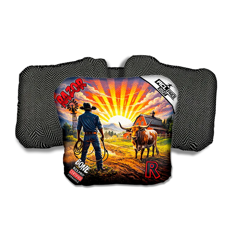 Bone PRO Daybreak Black Back Cornhole Bags