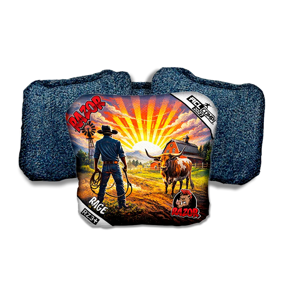 Rage COMP Daybreak Blue Back Cornhole Bags