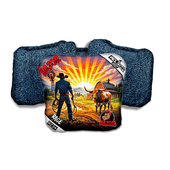Rage COMP Daybreak Blue Back Cornhole Bags