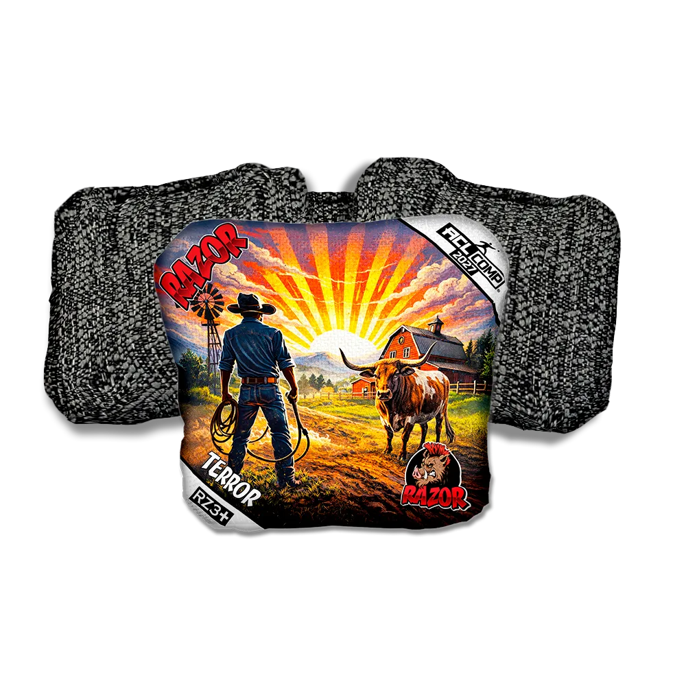 Terror COMP Daybreak Black Back Cornhole Bags