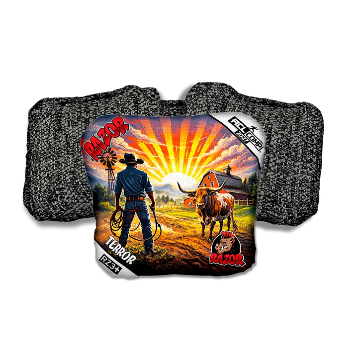 Terror COMP Daybreak Black Back Cornhole Bags