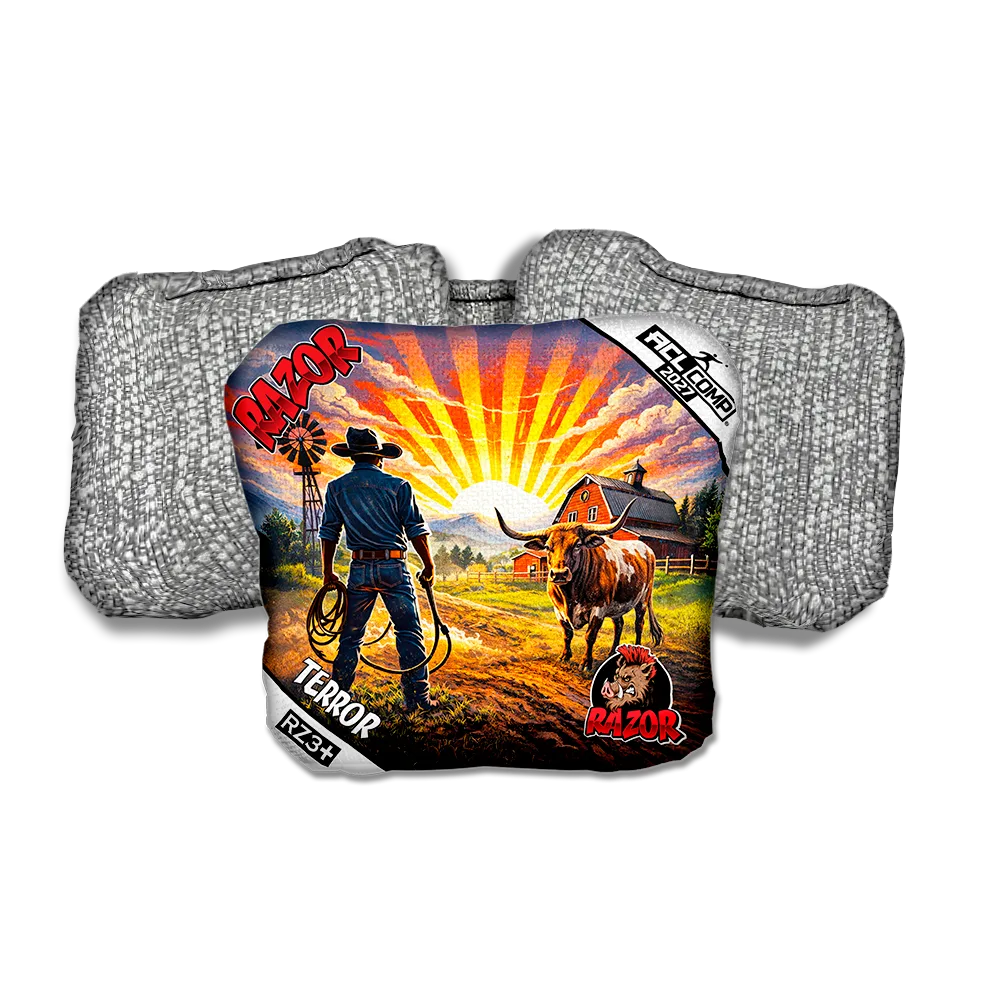Terror COMP Daybreak Silver Back Cornhole Bags
