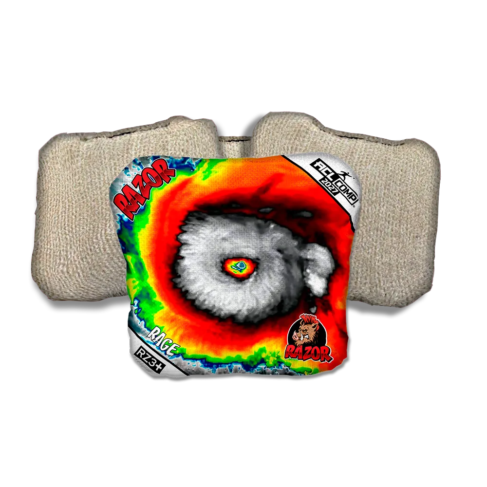 Rage COMP Down Burst Tan Back Cornhole Bags