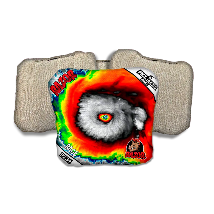 Rage COMP Down Burst Tan Back Cornhole Bags