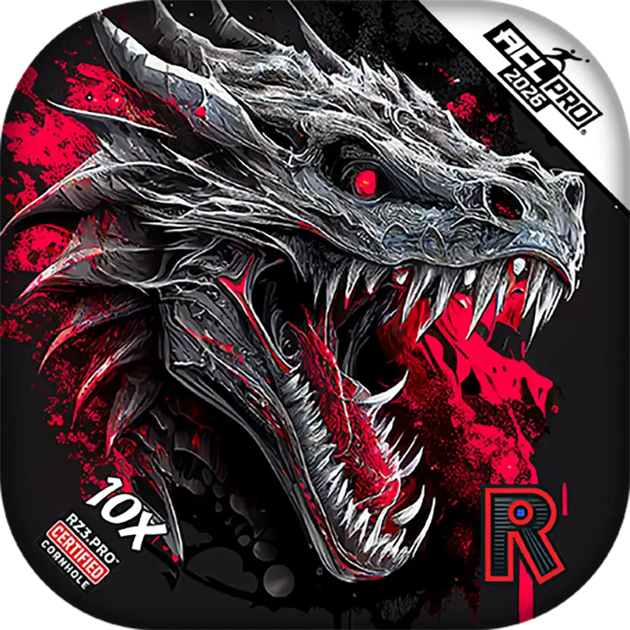 ACL Pro Cornhole Bags 9/5 | Razor 10X Series Dragon Black Series