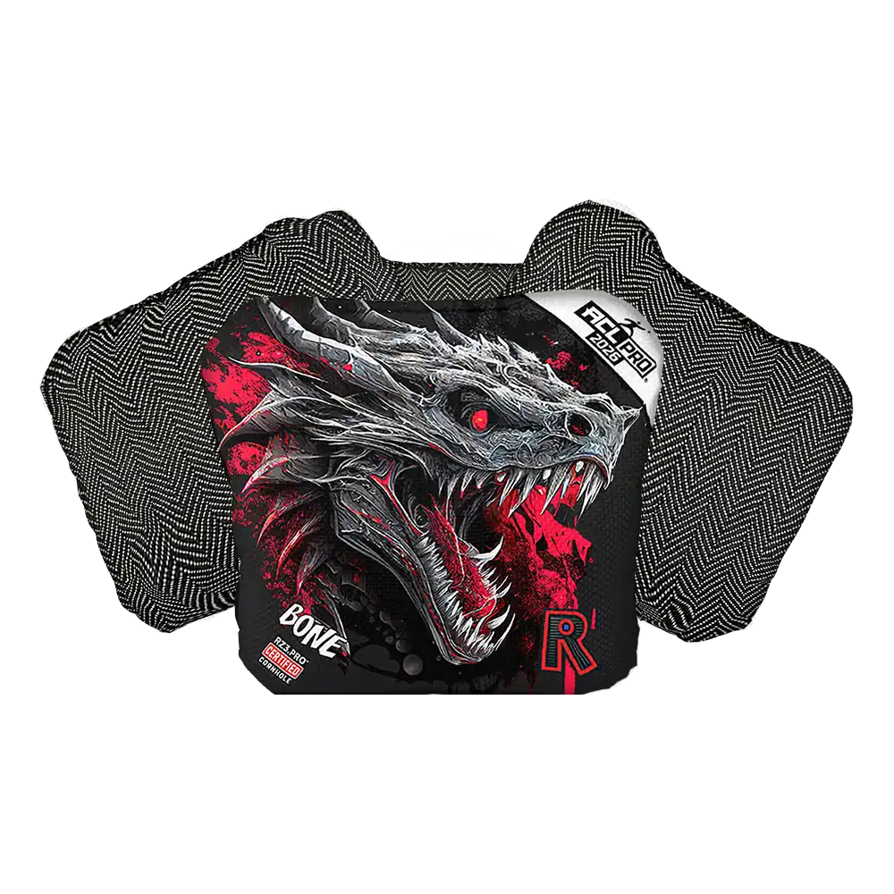 Bone | Dragon Black Series | ACL PRO Razor Cornhole Bags
