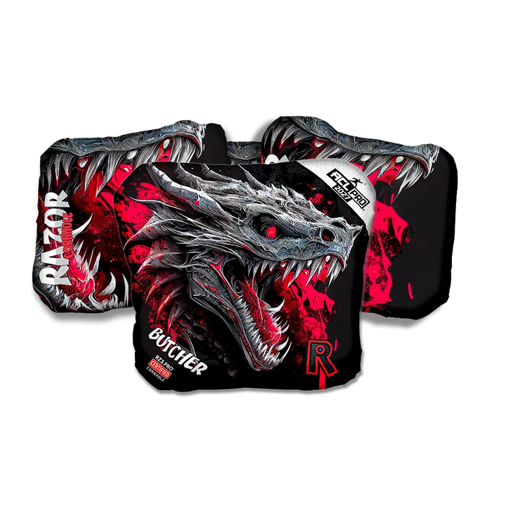 Butcher PRO Dragon Black Series Cornhole Bags