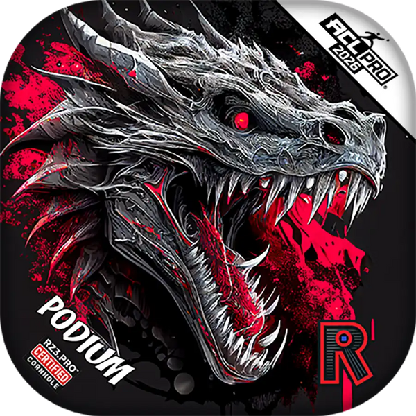 Podium PRO | Dragon Black Series | ACL PRO Razor Cornhole Bags