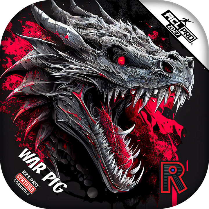 War Pig PRO Dragon Black Series Cornhole Bags
