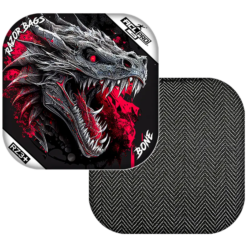 Bone | Dragon Black Series | ACL PRO Razor Cornhole Bags