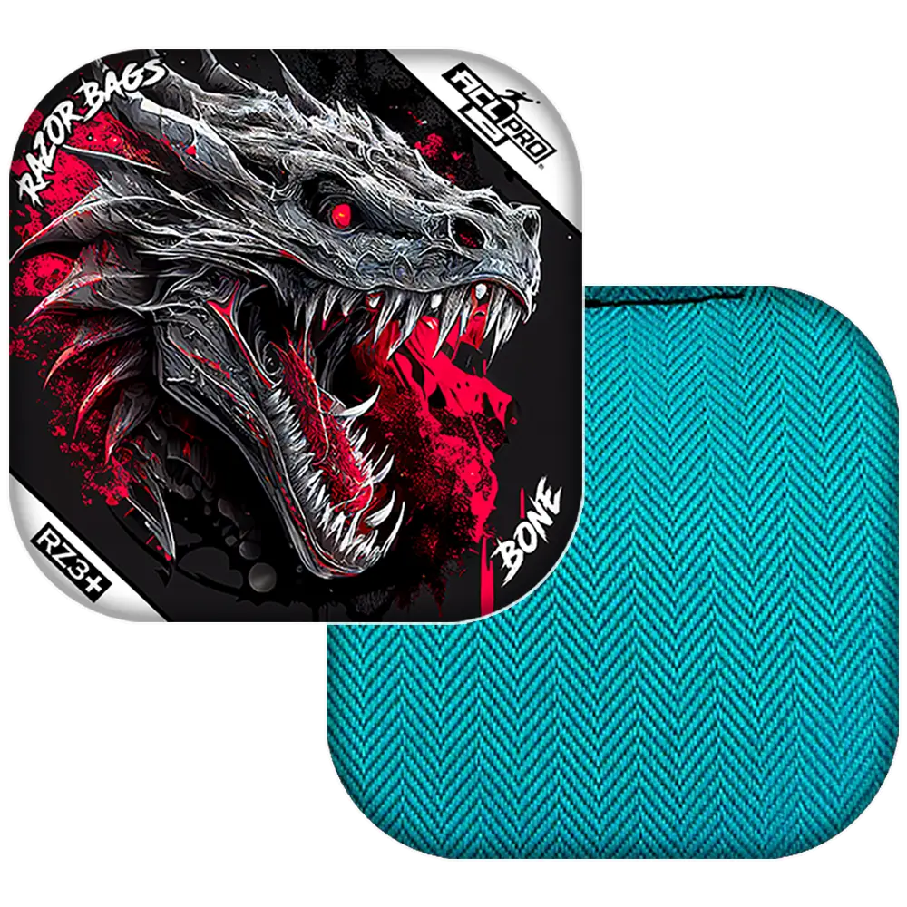 Bone | Dragon Black Series | ACL PRO Razor Cornhole Bags
