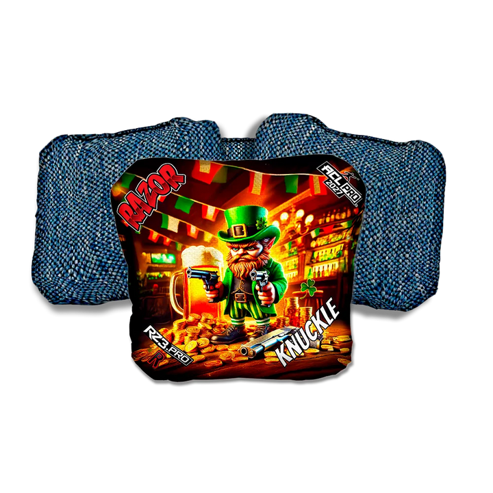 Knuckle PRO Dublin Down Blue Back Cornhole Bags