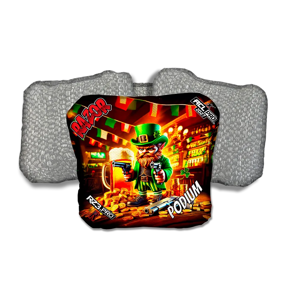 Podium PRO Dublin Down Silver Back Cornhole Bags