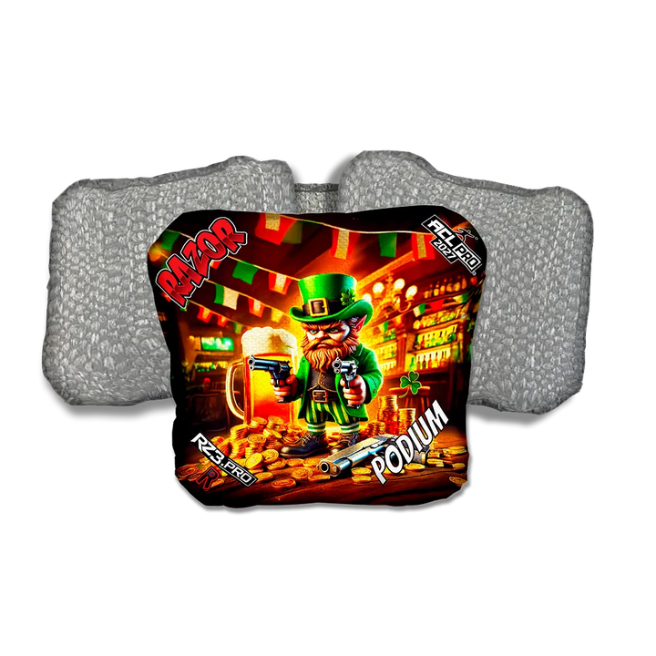 Podium PRO Dublin Down Silver Back Cornhole Bags