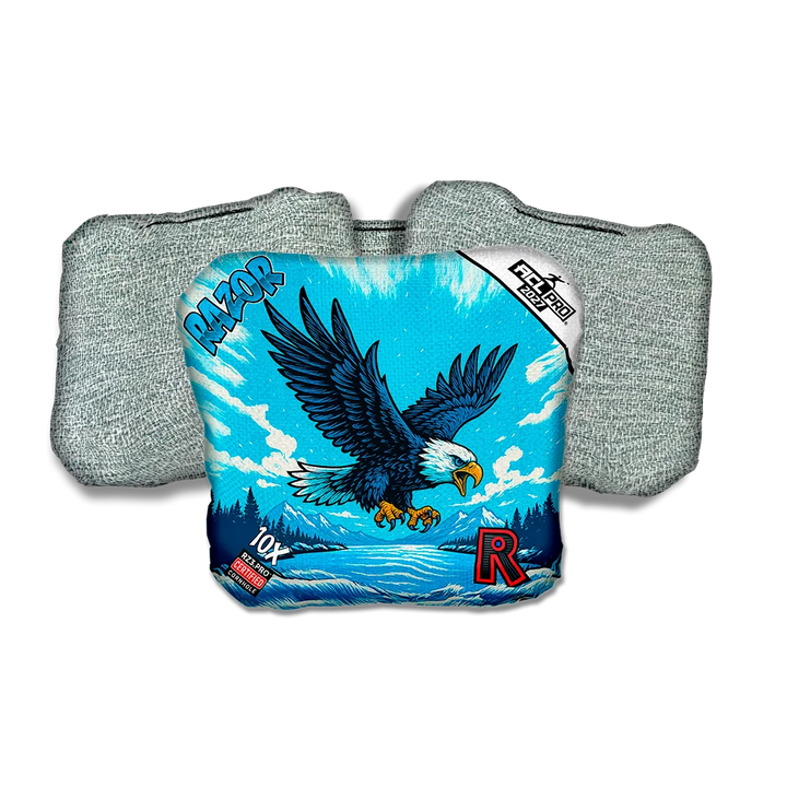 10 X PRO Alaskan Eagle Light Back Cornhole Bags