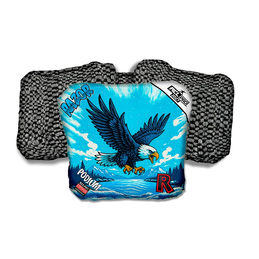 Podium PRO Alaskan Eagle Black Back Cornhole Bags