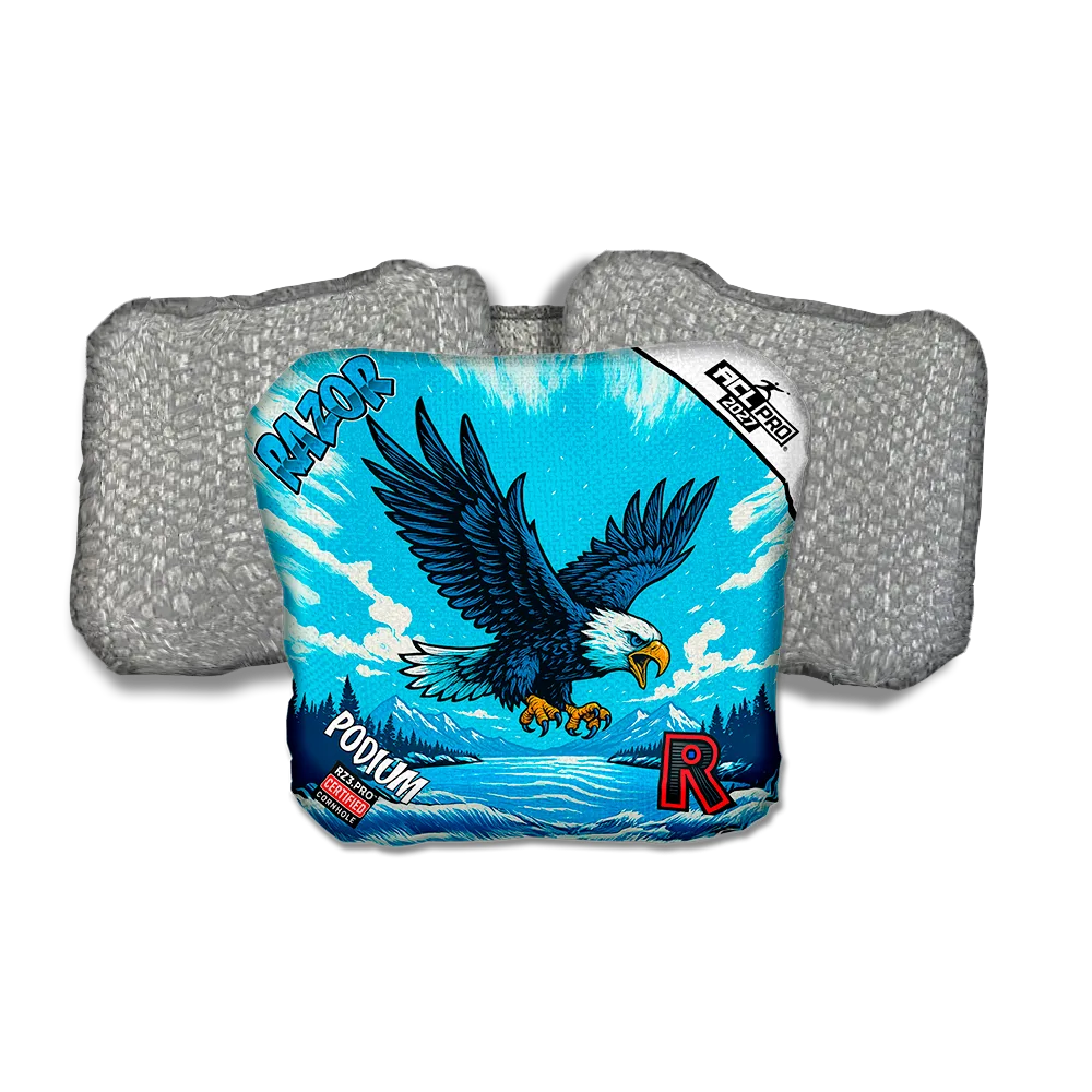 Podium PRO Alaskan Eagle Silver Back Cornhole Bags