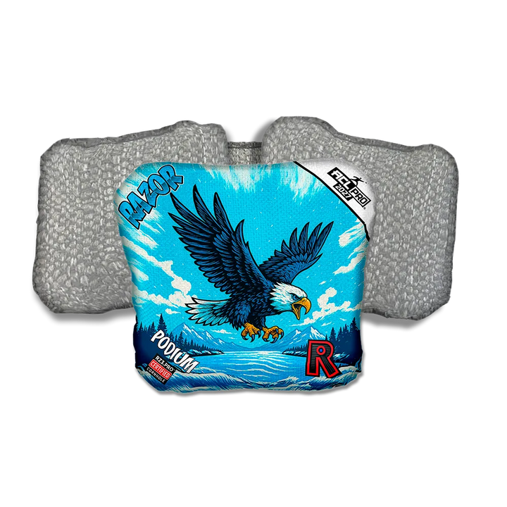 Podium PRO Alaskan Eagle Silver Back Cornhole Bags
