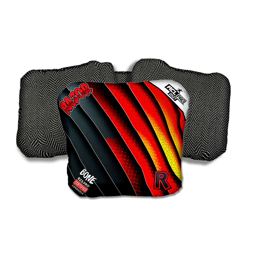 Bone PRO Edgework Black Back Cornhole Bags