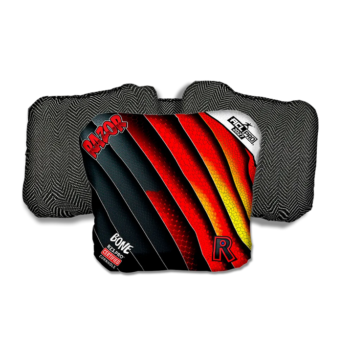 Bone PRO Edgework Black Back Cornhole Bags