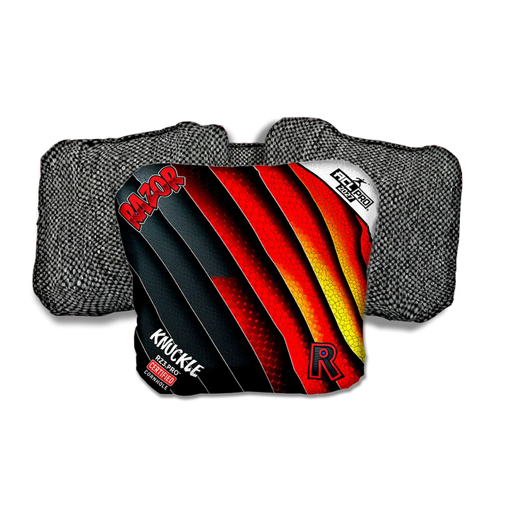 Knuckle PRO Edgework Gray Back Cornhole Bags
