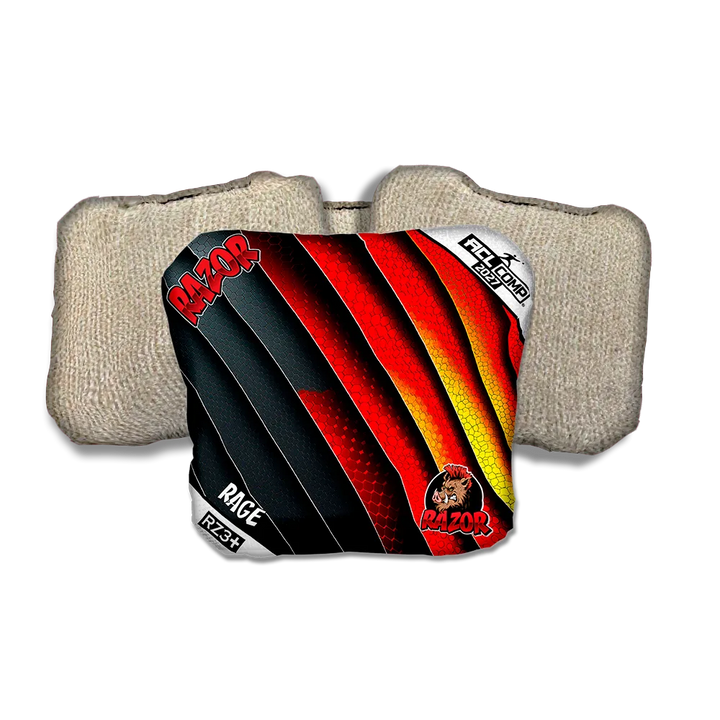 Rage COMP Edgework Tan Back Cornhole Bags