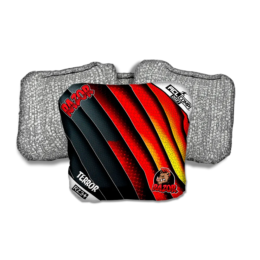 Terror COMP Edgework Silver Back Cornhole Bags