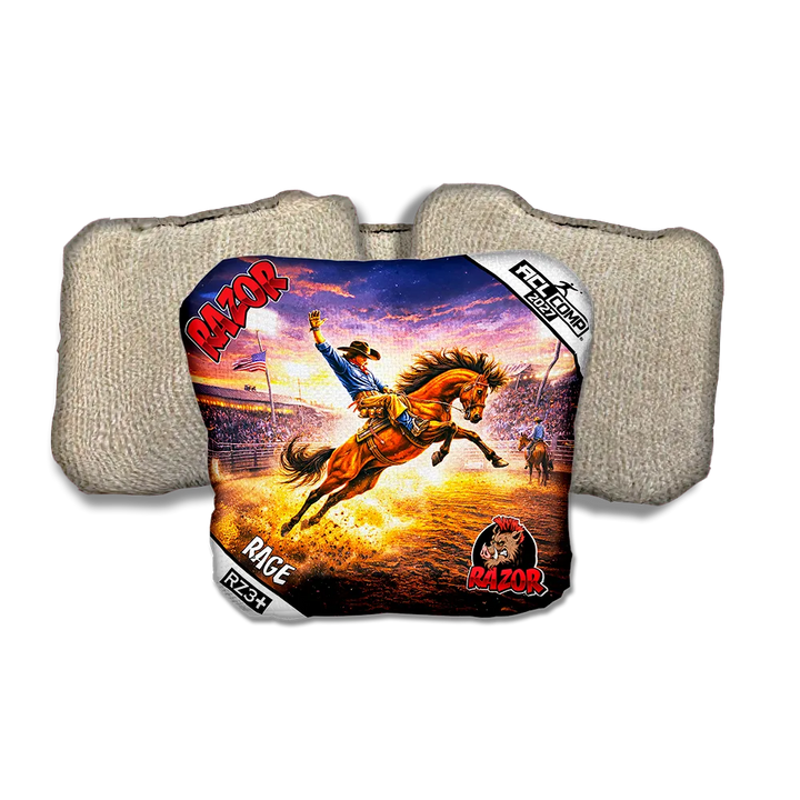 Rage COMP Eight Seconds Tan Back Cornhole Bags