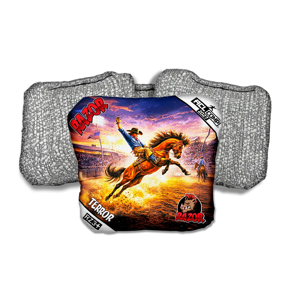Terror COMP Eight Seconds Silver Back Cornhole Bags