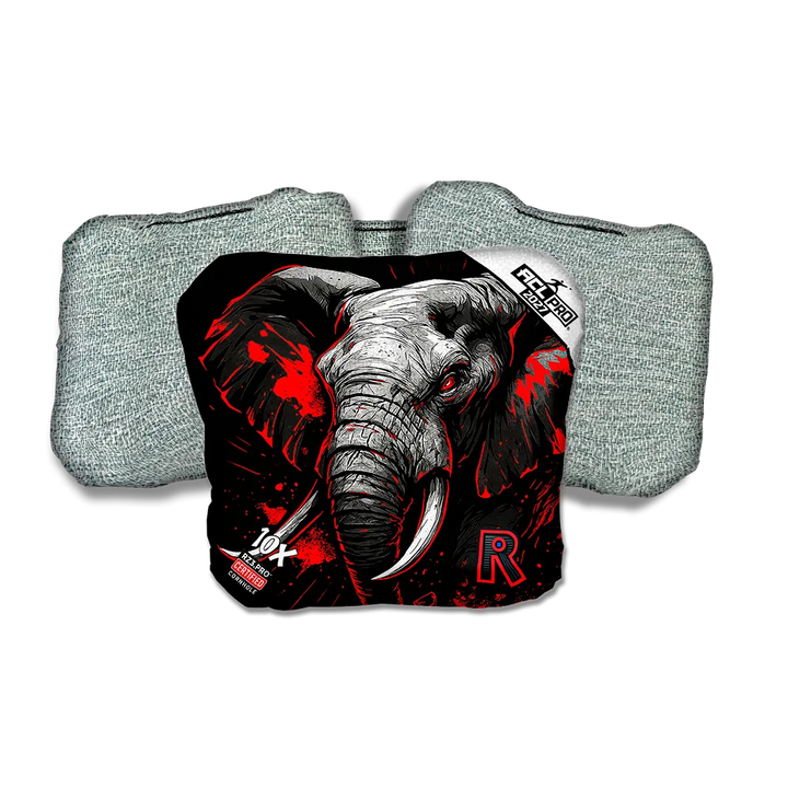 10 X PRO Elephant Black Series Light Back Cornhole Bags