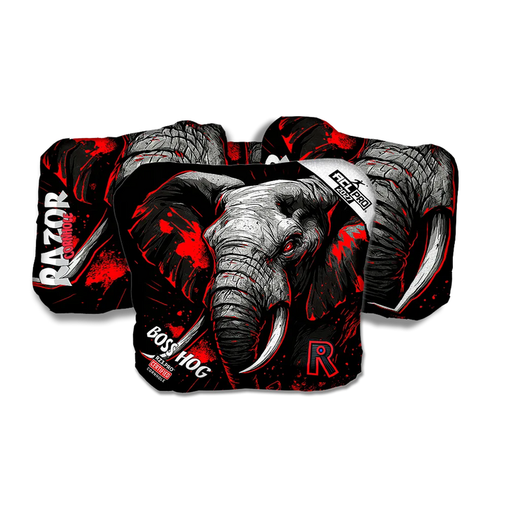 Boss Hog PRO Elephant Black Series Cornhole Bags