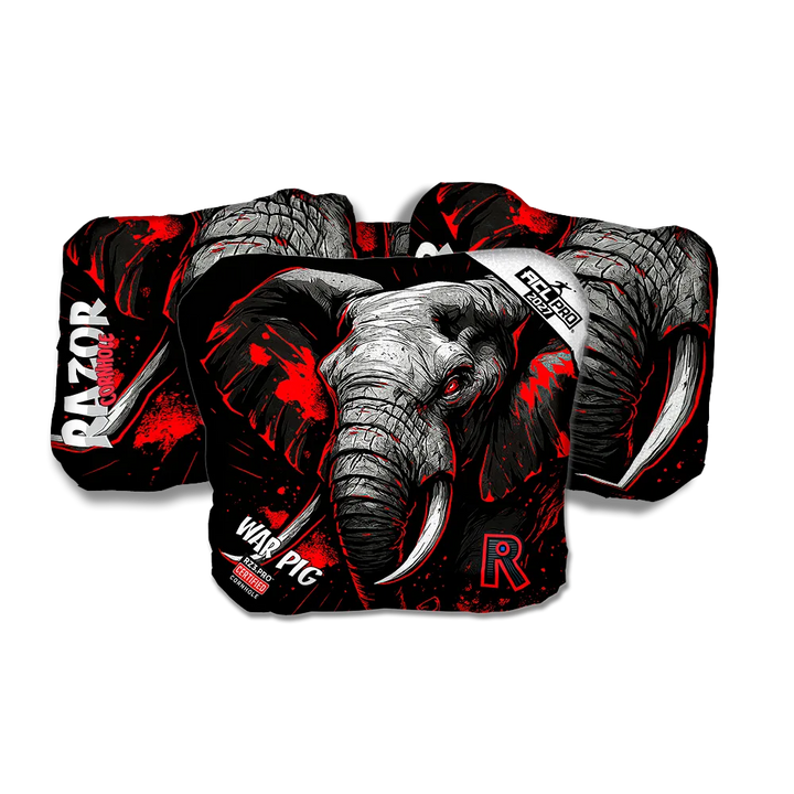 War Pig PRO Elephant Black Series Cornhole Bags