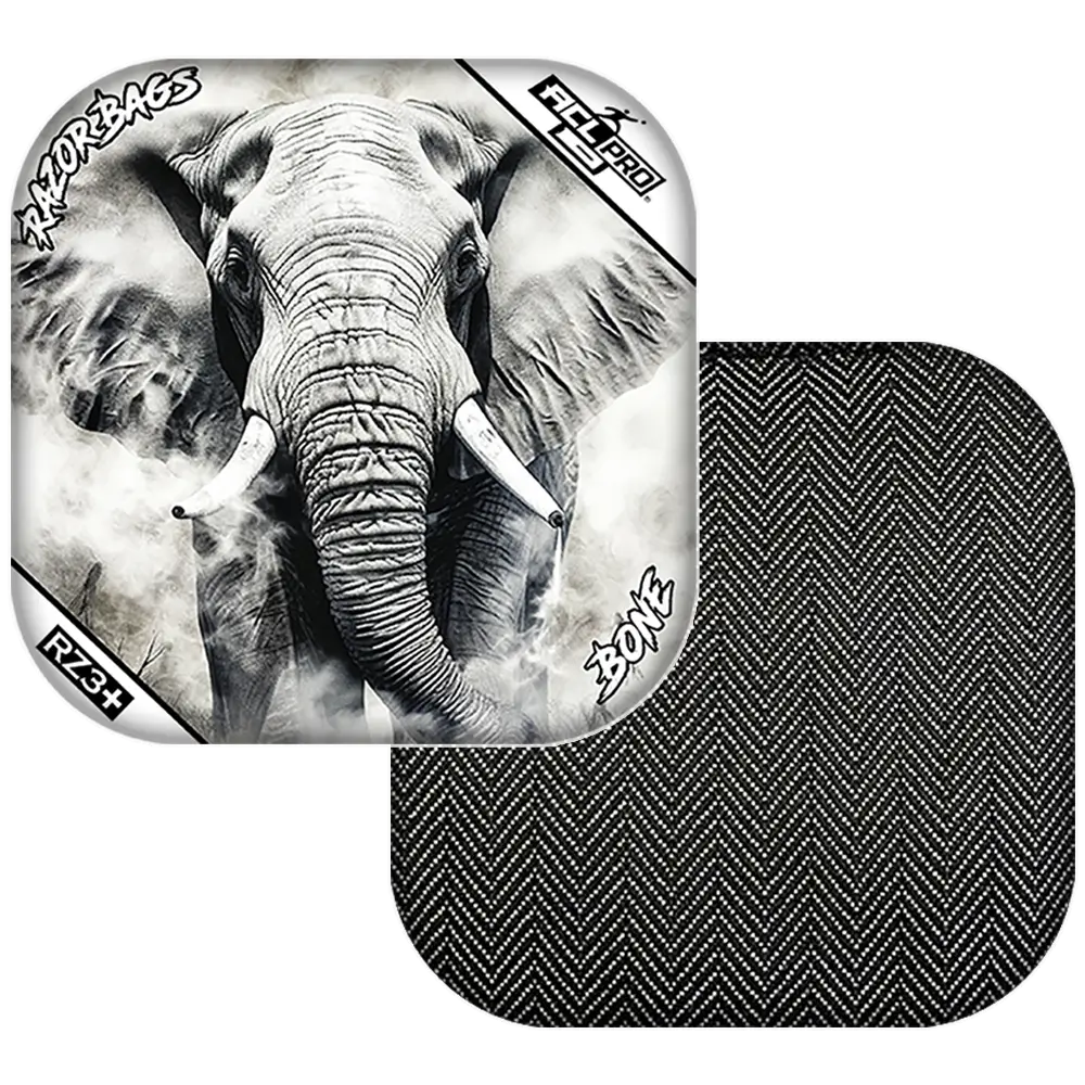 Bone | Elephant | ACL PRO Razor Cornhole Bags