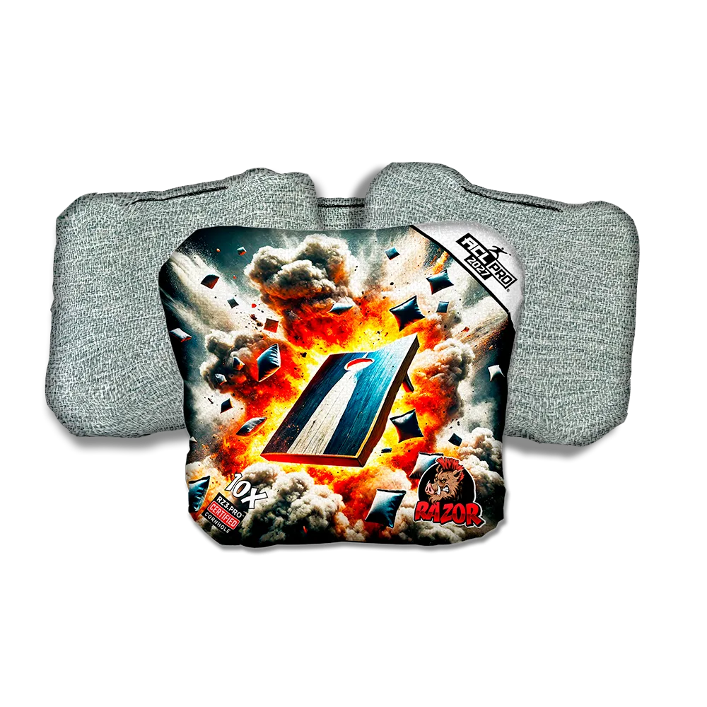 10 X PRO Explosive Light Back Cornhole Bags