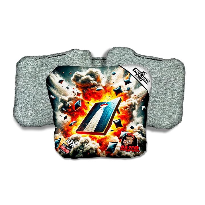 10 X PRO Explosive Light Back Cornhole Bags