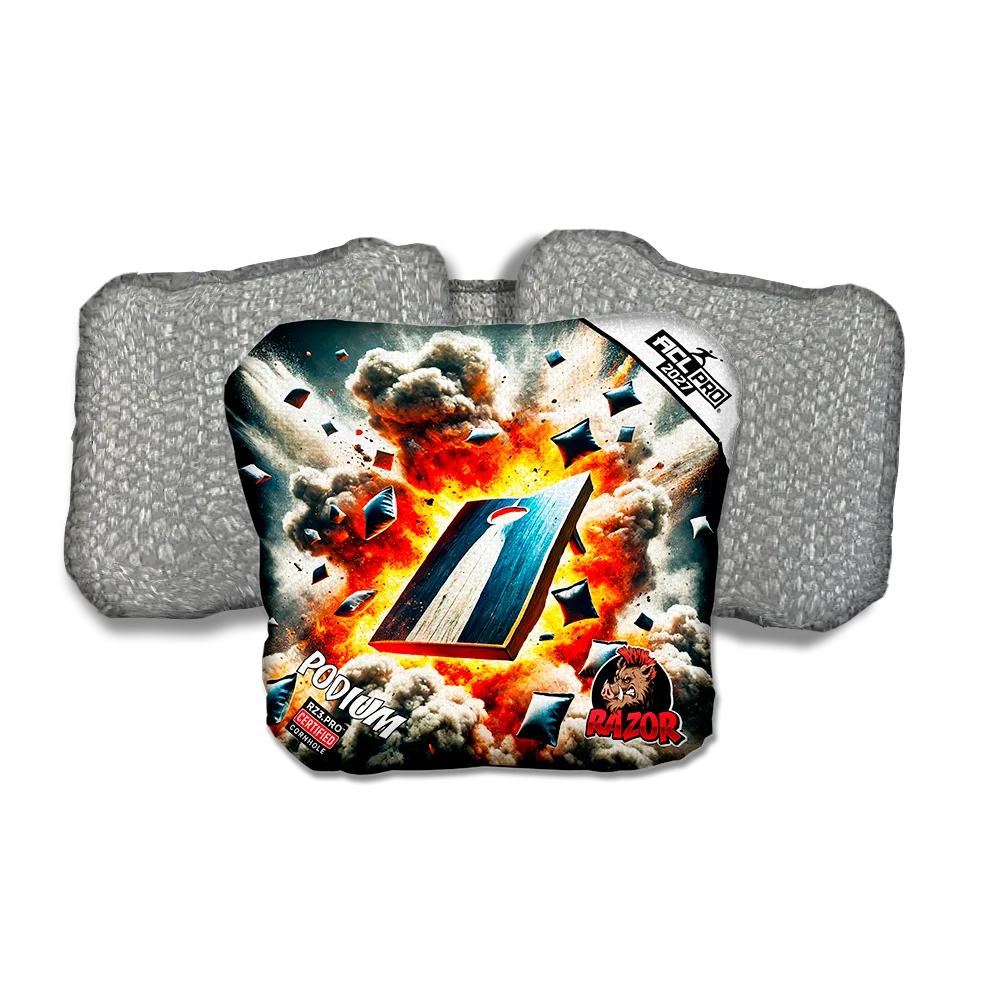 Podium PRO Explosive Silver Back Cornhole Bags