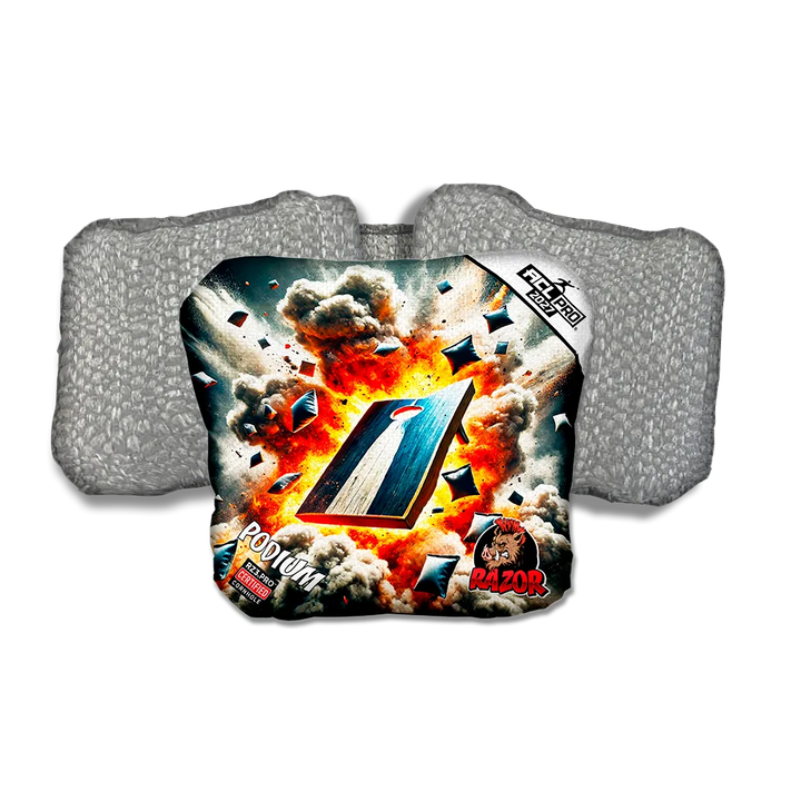 Podium PRO Explosive Silver Back Cornhole Bags