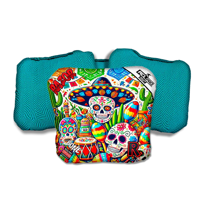 Bone PRO Fiesta Teal Back Cornhole Bags