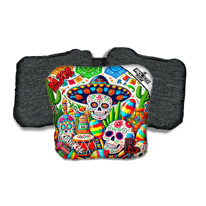 Knuckle PRO Fiesta Black Back Cornhole Bags